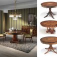 Creaciones Fejomi, classic luxury furniture for dining room, dining table with marquetry, chest of drawers with marquetry from Spain, buy luxury classic dining room with marquetry in Spain